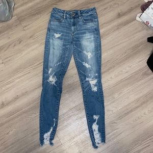 american eagle super stretch jeans
